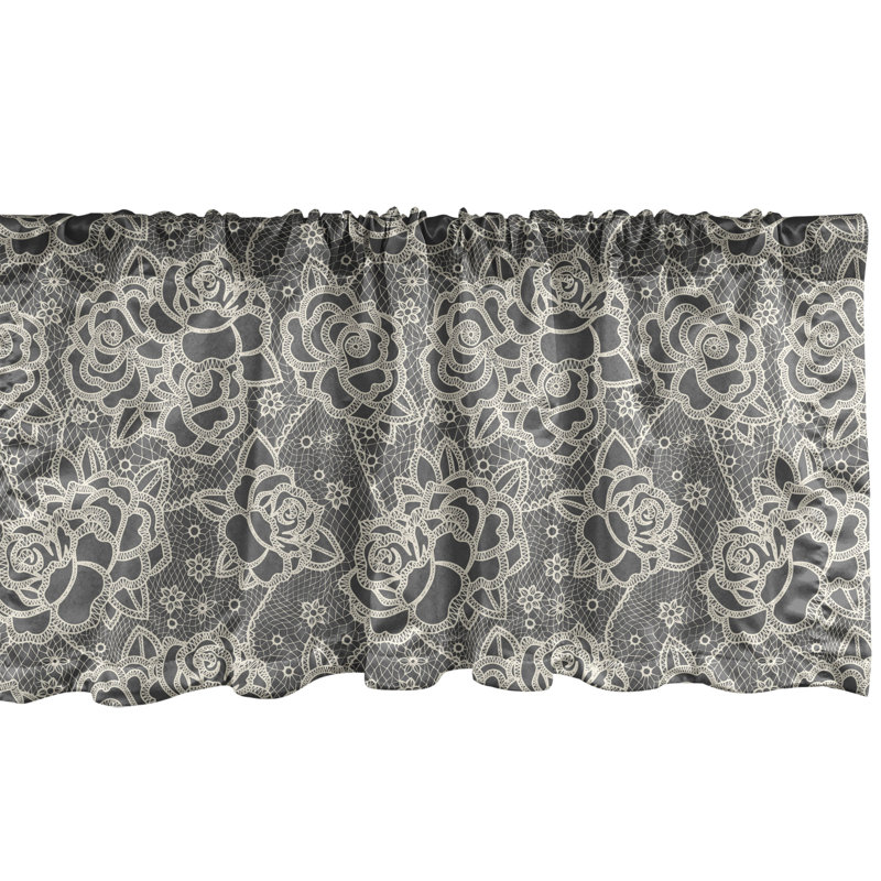 Ensemble de 2 cantonnières Ambesonne Jungle Tropical, L 54 po x L 12 po