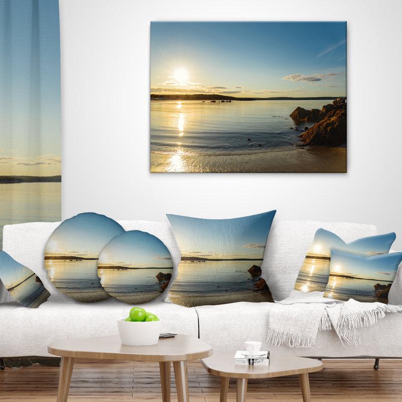Coussin de plage canada-shore, 16 po x 1 po, Coussin décoratif