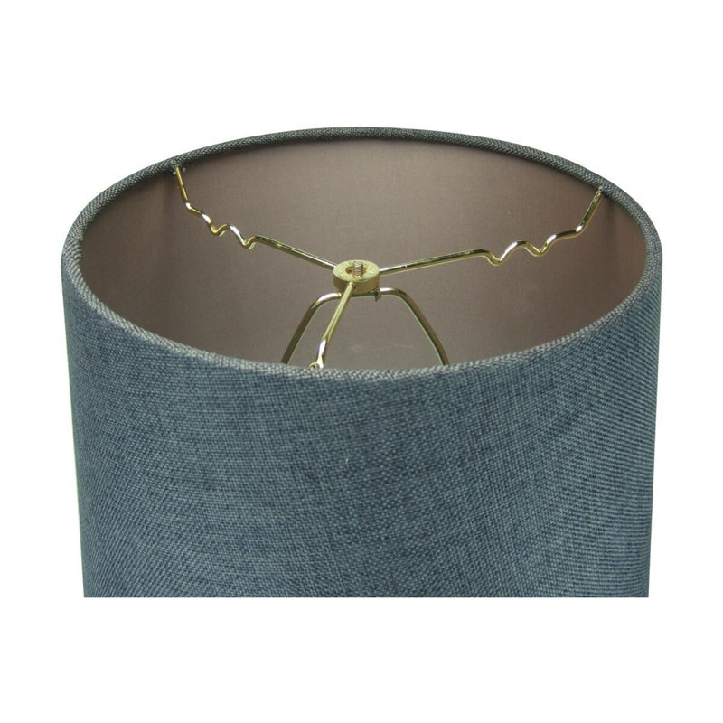 Kathleen 1 - Light Textured Blue Slate Single Pendant, Granite Gray