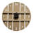 Sage Timber Natural Tone Round Wood Wall Clock
