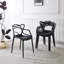 Chaise en plastique 4 pièces noir-305319996