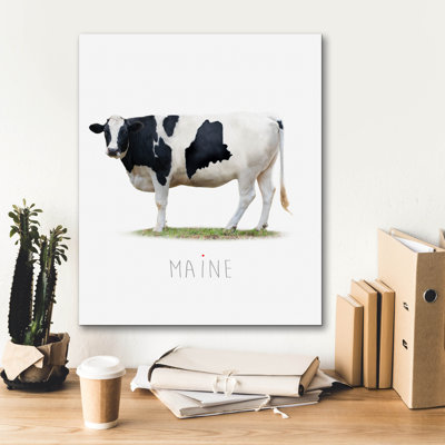 Epic Graffiti 'Cow State Maine'  by John Hovenstine Canvas Wall Art, 20" x 24"