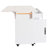 Style Kitchen Island With Trash Can Holder, Foldable Drop Leaf, Adjustable Shelves, White Modern Drawer, Tilt-Out Garbage Container --2069754496