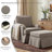 Upholstered Skirted Swivel Accent Arm Chair With Storage Ottoman-1258717960