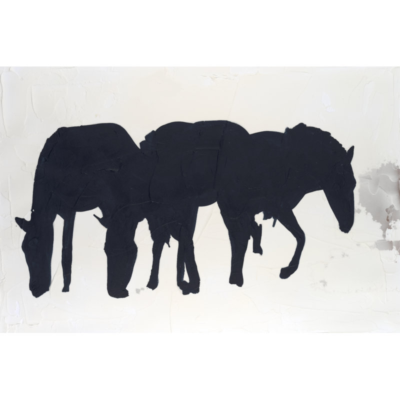 Horse Silhouette I by Michael Willett - Wrapped Canvas Print, 20 cm H x 30 cm W