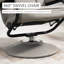 Fauteuil inclinable pivotant avec repose-pieds Amardo-1811068473
