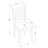 5 Piece Dining Table Set Includes a Rectangle Kitchen Table with Butterfly Leaf and 2 Faux Leather Dining Chairs with 2 Benches, Mahogany