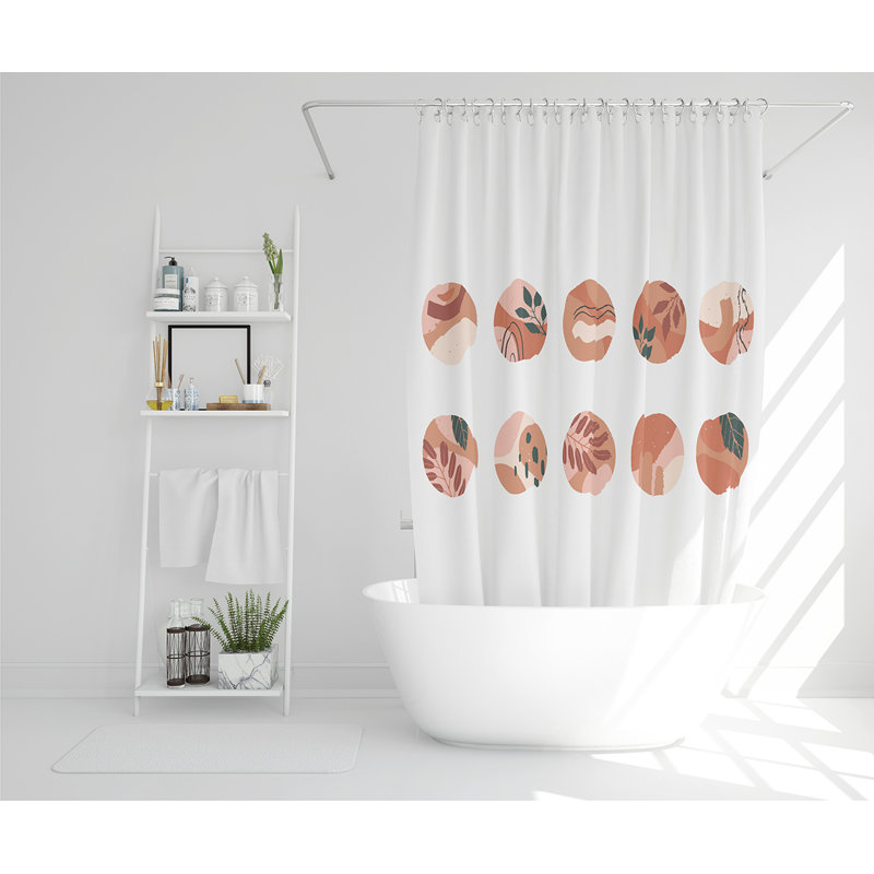Elizabth 13 Piece Polyester Shower Curtain Set