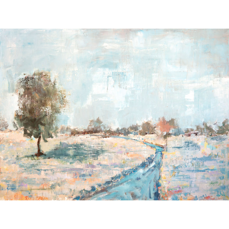 Pluie printanière - reproduction d'art sur toile, H 20 po x l 24 po x P 1 po, Toile tendue