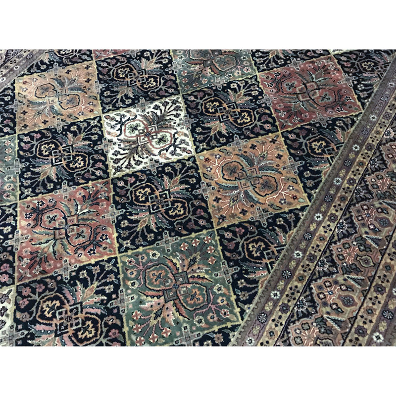 Gramercy Oriental Area Rug in Brown/Black, Rectangle 8'2" x 10'