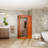 Eulen 1-Person Solid Wood Infrared Sauna Room With Bluetooth, Ambient Lighting & Foot Heater