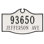 Colonial Estate 2 Line Address Plaque