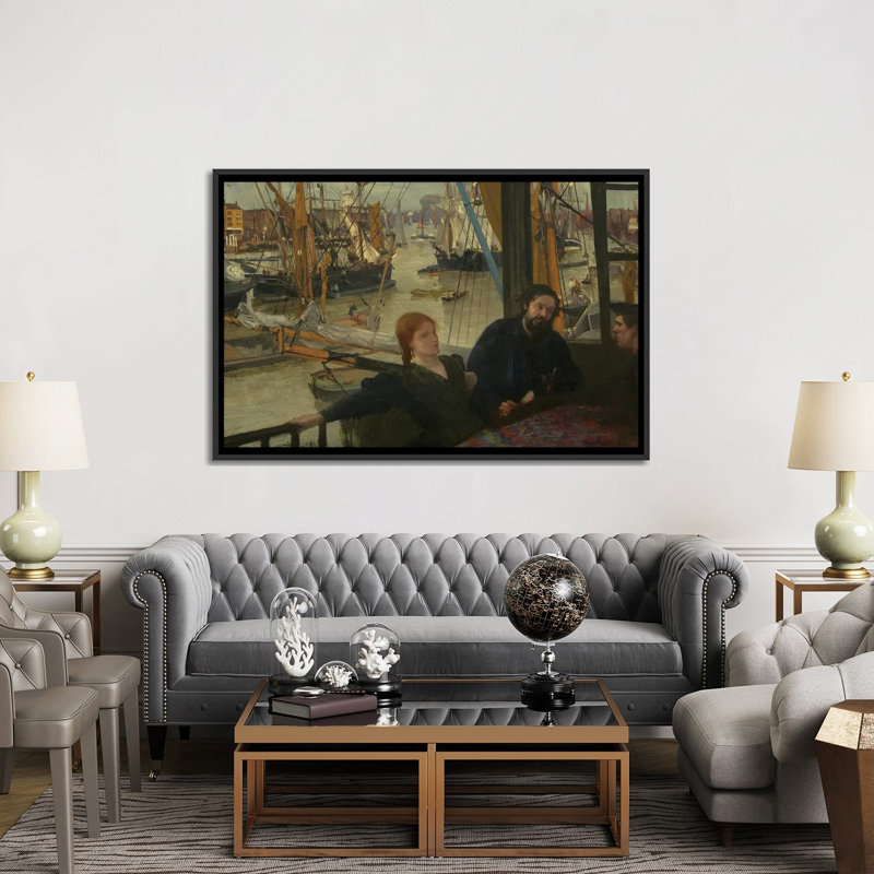 Print, 101.6 cm H x 152.4 cm W x 4.445 cm D, Black