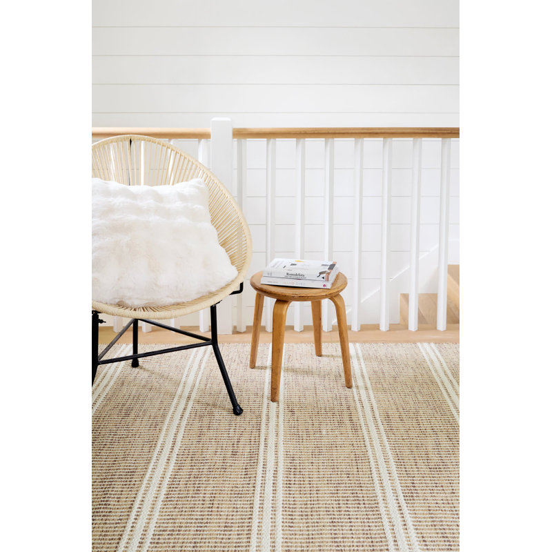 Malta Handwoven Wool Rug, Rectangle 3' x 5', Natural