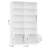77"H 6-Tier Standard Bookcase With Door, Farmhouse Display Storage Cabinet For Home Office-124514197