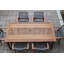 Fleur 6 - Person Wood Patio Dining Set with Rectangular Table