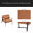 27.56" Accent Chair with Solid Wood Armrests-652744427-652744425