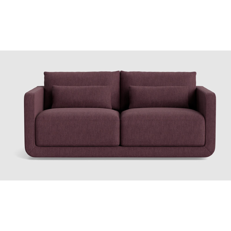 Eva Loveseat (70"), Performance Weave - Aubergine