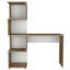 Bureau avec bibliothèque et 4 tablettes de rangement (bureau)