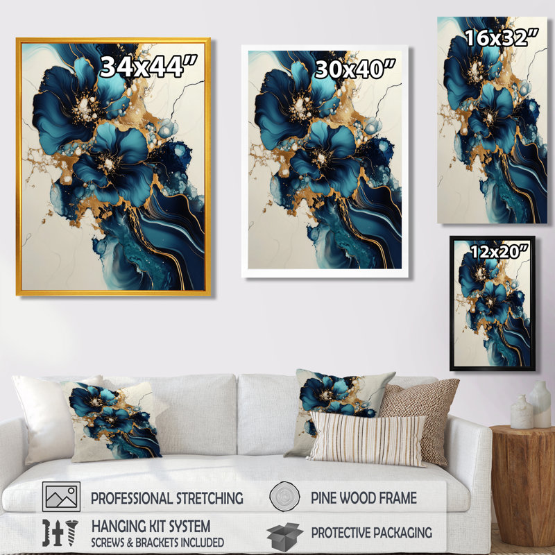 Silvestri - Art mural abstrait sur toile, H 32 po x l 16 po, Toile tendue, Ne s’applique pas