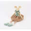 Sitting Girl Mouse In Plush Dress With Dangling Legs Christmas Figure - 18"