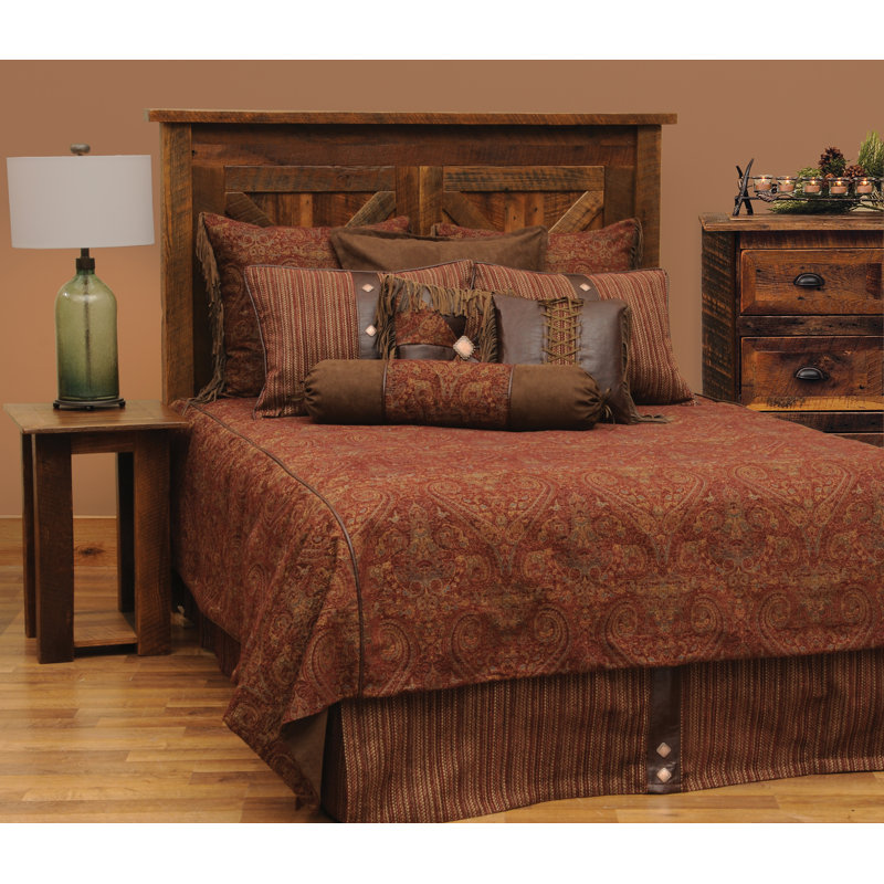 Ensemble de lit Wooded River Milady, Couvre-lit grand super et 5 taies décoratives