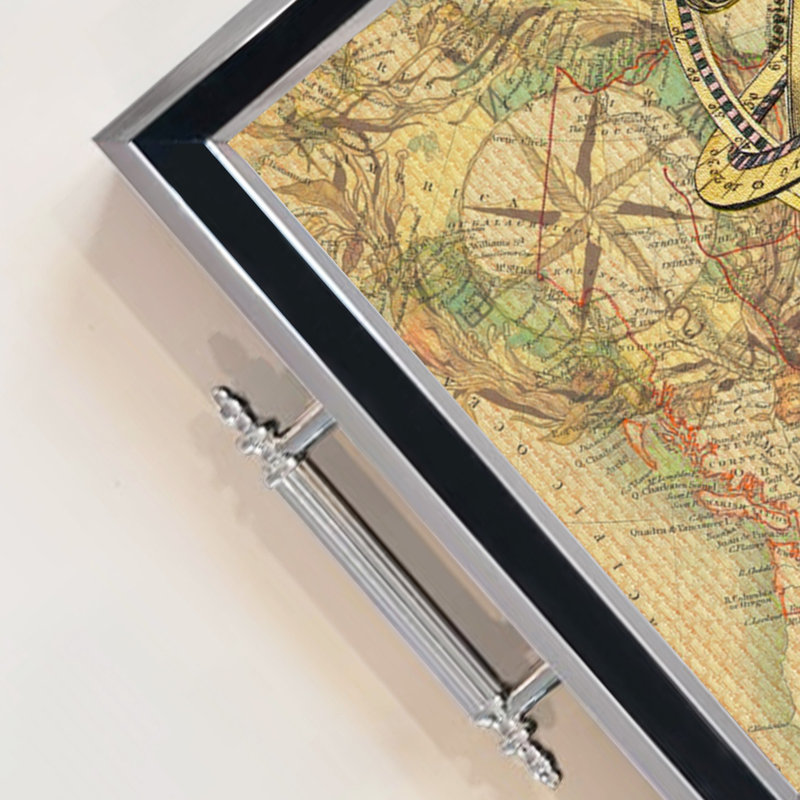 Élégant plateau en verre de 19,7 po x 11,4 po x 1,4 po | Fabrication 100% verre durable | Facile à nettoyer avec un chiffon humide | Idéal pour le service, la présentation décorative et l'organisation | Ajout élégant à la décoration intérieure