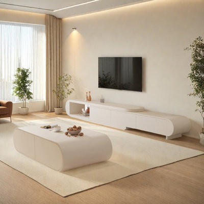 Ensemble de meuble télé et table basse extensible