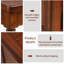 Deep-cherry Solid + Manufactured Wood+Glass Sideboard-567197473-567197475