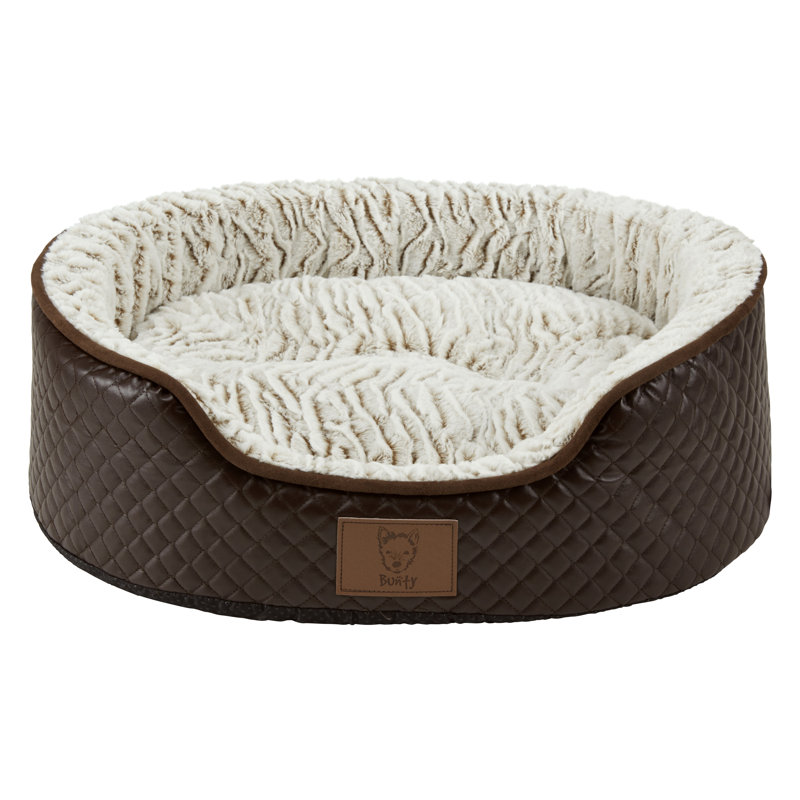 Avienda Geometric Orthopedic Polyester Pet Bed, Small (55cm W x 45cm D x 17cm H)