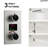 Wall Mounted Digital  Shower System , 12"  High Pressure Rainfall Shower Head with Handheld Shower-83197652