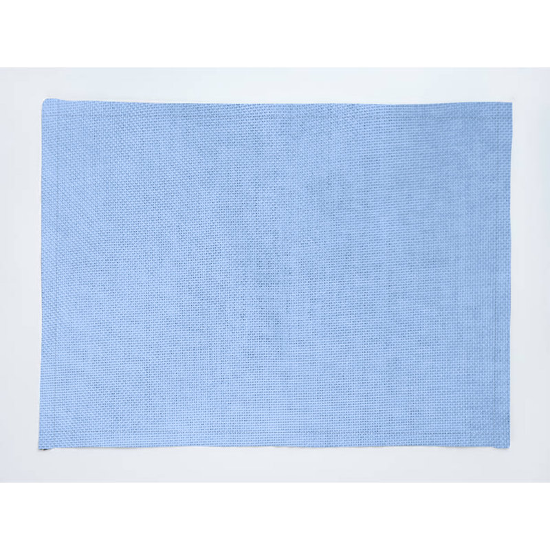 Napperons en faux jute, Bleu clair