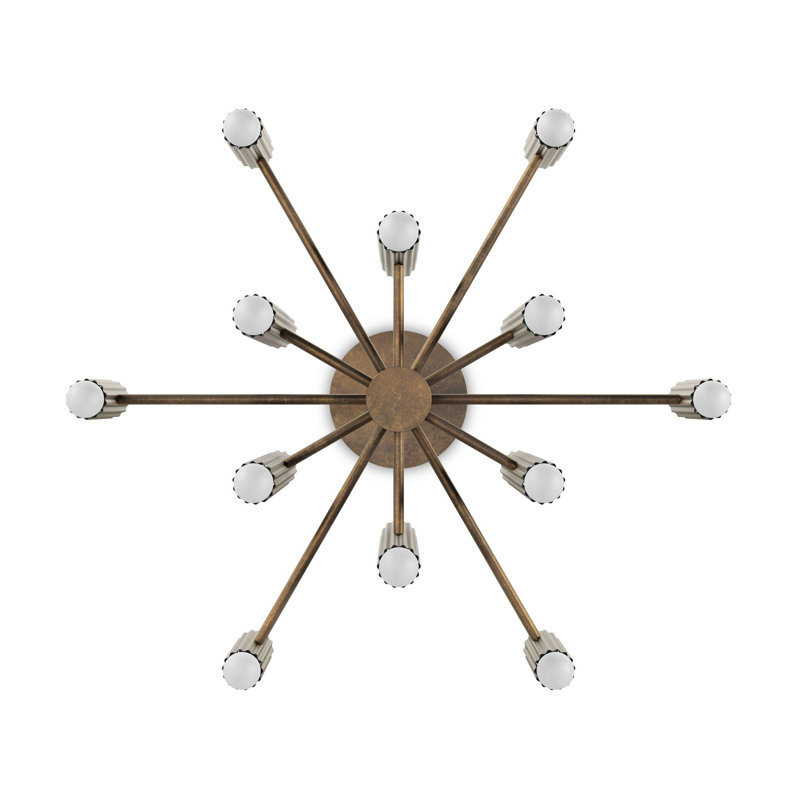 Vesta 24 - Light Chandelier, Heritage Bronze Brass