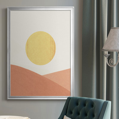 Simple Boho Sun I, toile encadrée de qualité supérieure - prête à être accrochée