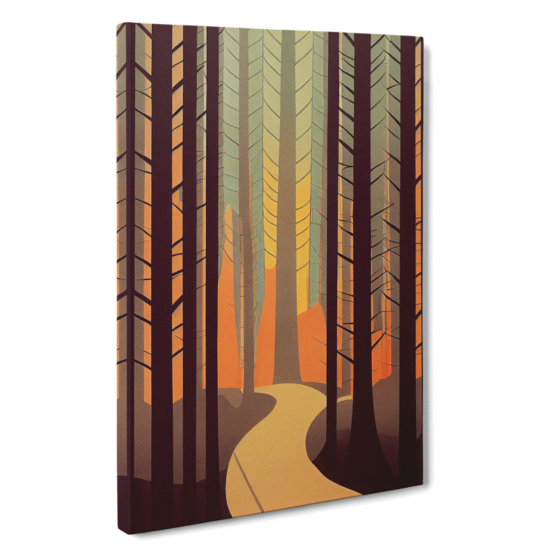 Forest Contemporary No.4 Abstract - Wrapped Canvas, 50cm H x 35cm W x 3cm D