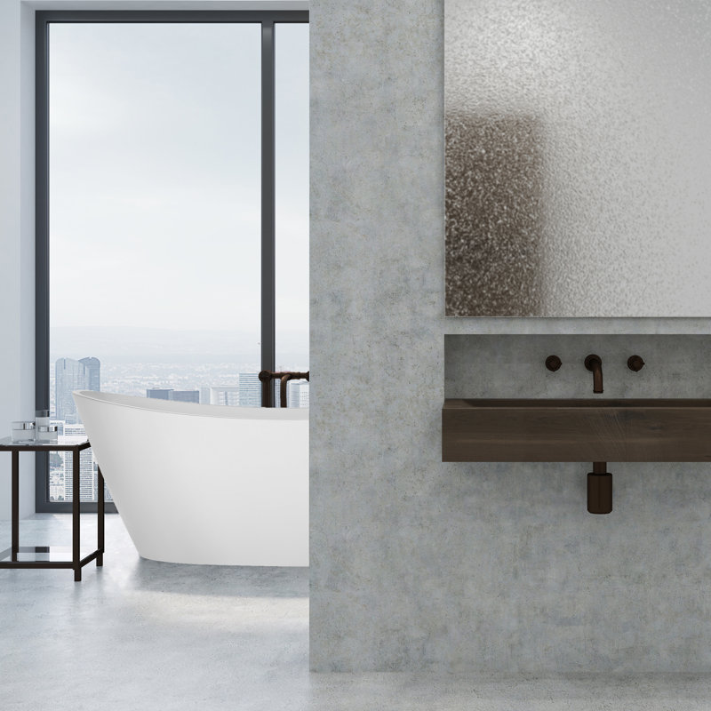 67'' x 30'' Freestanding Soaking Plastic / Acrylic Bathtub
