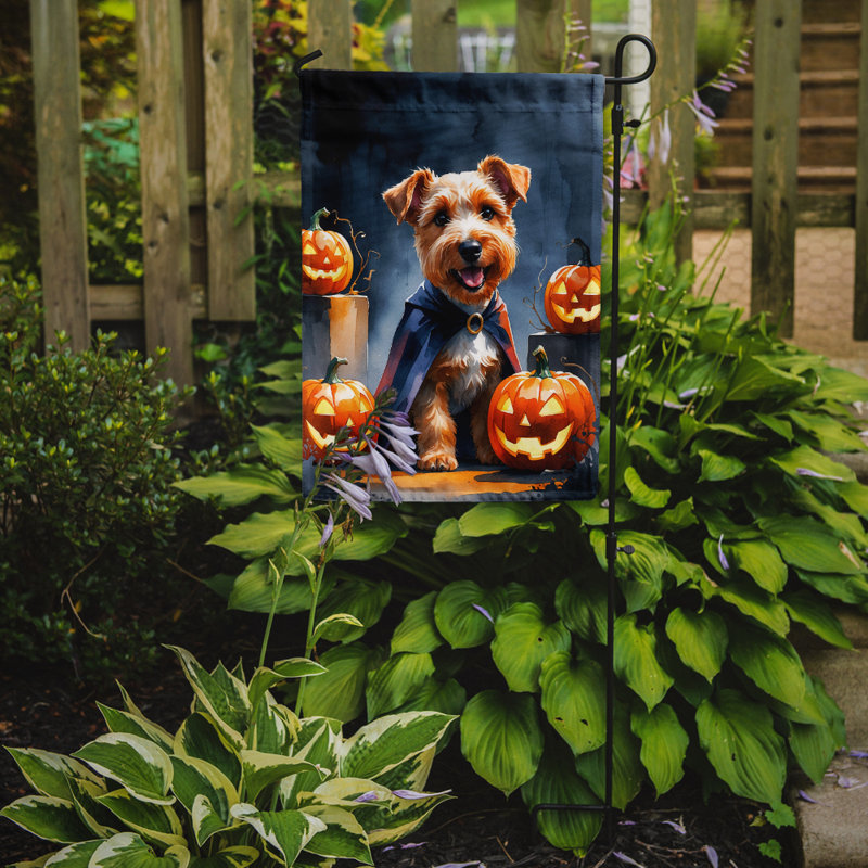 Drapeau de jardin chiot Halloween, Airedale Terrier