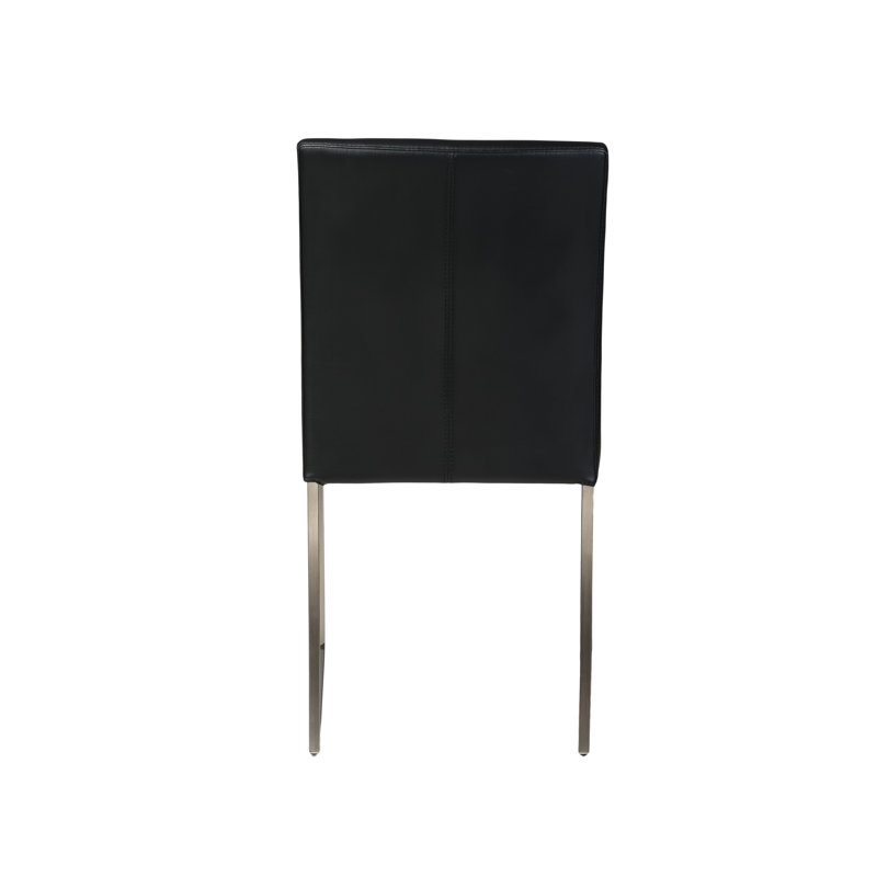 Chaise d'appoint rembourrée Tate, Noir