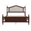 Lit en bois de pin grand format - tête de lit, pied de lit et pieds de support rembourrés (2 traverses de lit + plateforme centrale)-1884717039