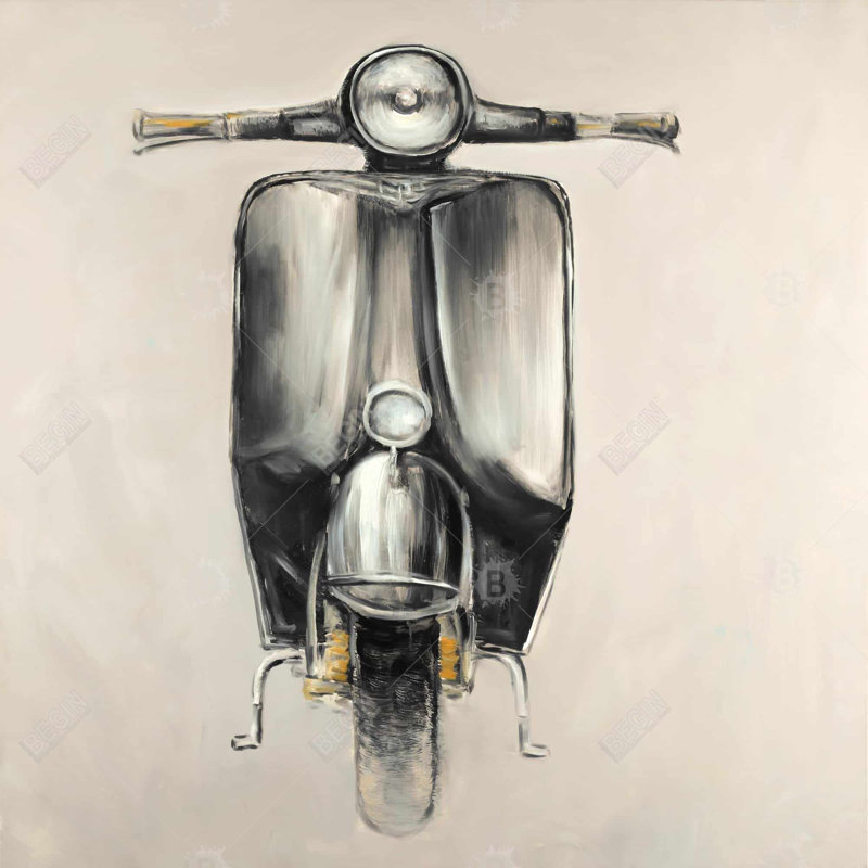 " Small Black Moped "