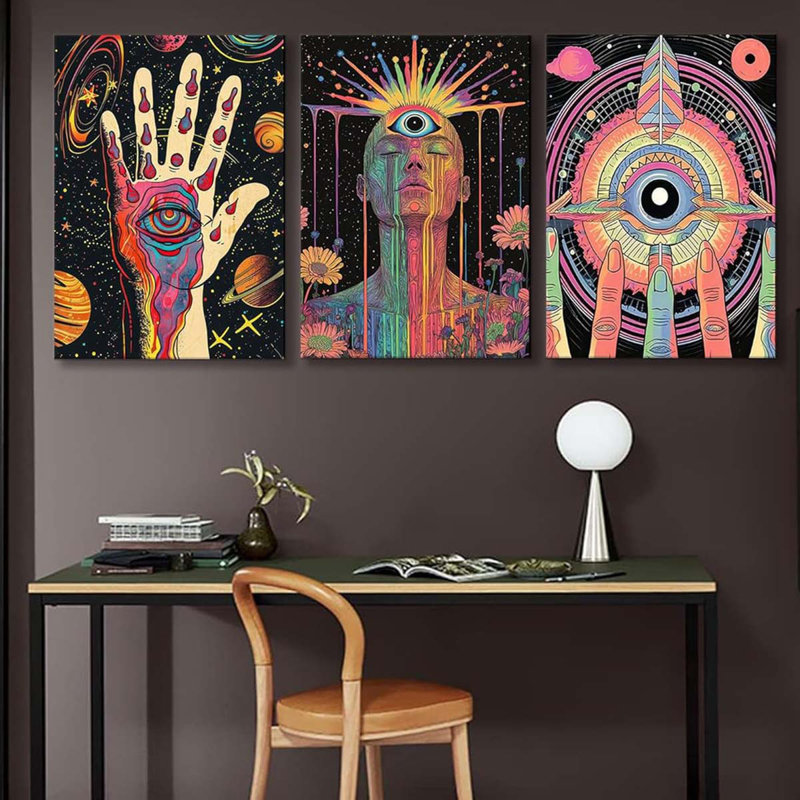 3 Piece Wrapped Canvas Print, 60 cm H x 120 cm W