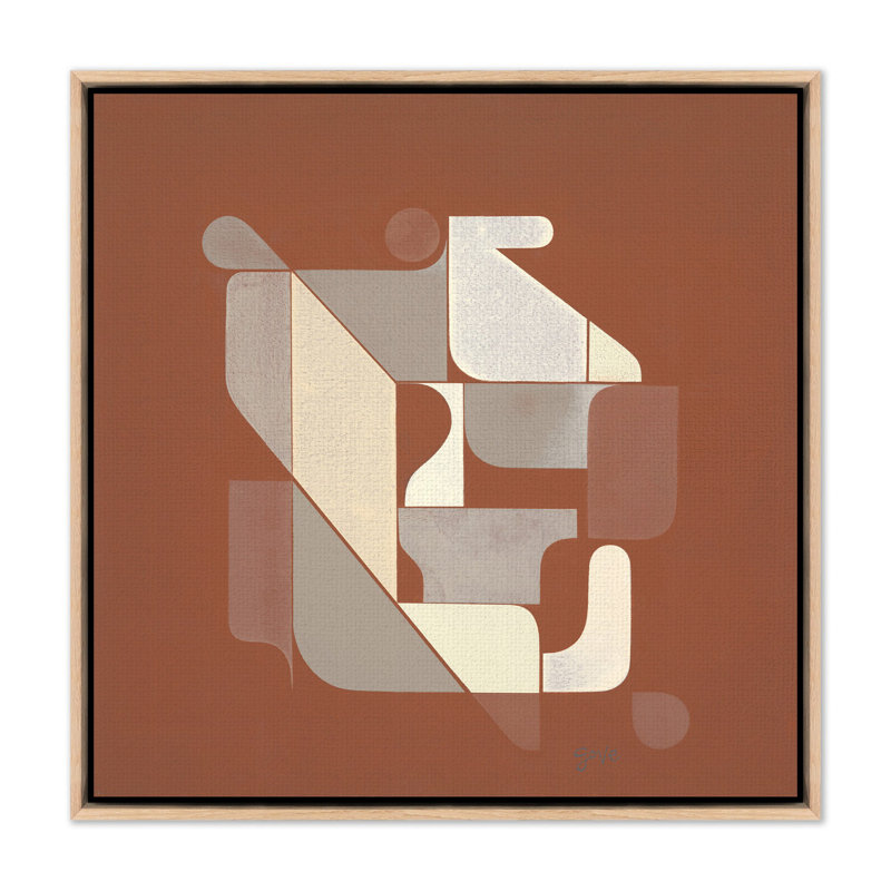 Devalaya by Gregory Gove, White Oak Framed Canvas, 40" H x 40" W x 2" D