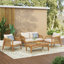 Fiora 4-Person Patio Conversation Set with Cushions