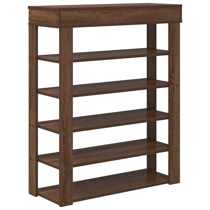 Shoe Rack 80X30x98 Cm Engineered Wood, Artisan Oak, 98cm H x 80cm W x 30cm D