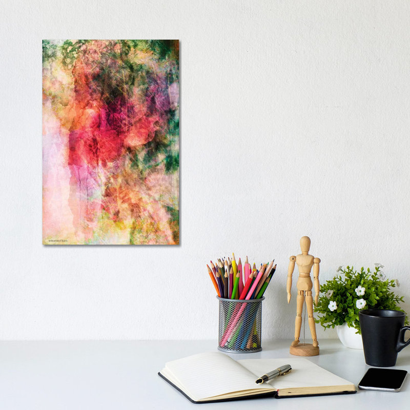 Soft Colour Floral Abstract by Bluebird Barn - Wrapped Canvas Print, 20.32 cm H x 30.48 cm W