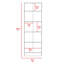 Armoire de rangement Pipestone, cinq tablettes-960429682