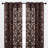 Branca Polyester Damask Semi Sheer Grommet Curtain Panel Set-1209475012-1209475014