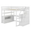 Lit mezzanine avec bureau et tablettes, deux tiroirs intégrés, escalier de rangement-132134203-132134202