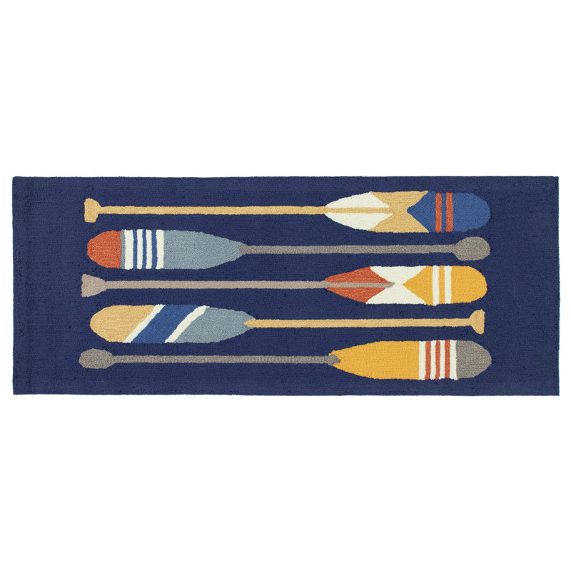 Jennette No Pattern And Not Solid Color Polyester Kitchen Mat, Runner 2' x 5'