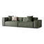 Coussin modulaire en polyester vert-1019986418